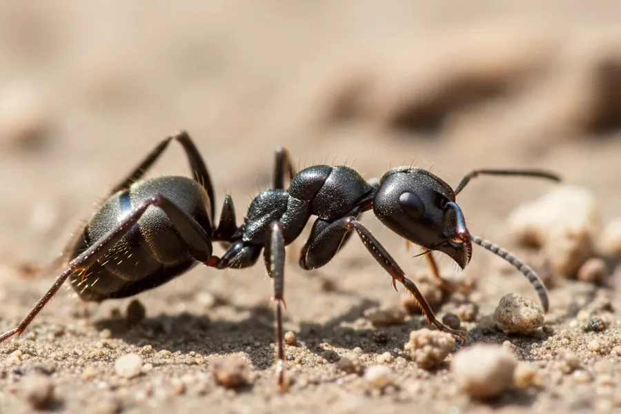 Ant: pinched waist, elbowed antennae.