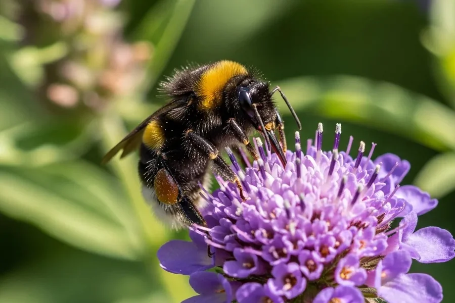 Bumblebee: dense fur, robust body.