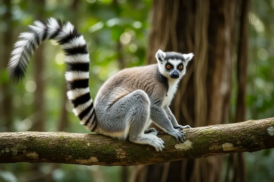 Lemur: Madagascar strepsirrhine.
