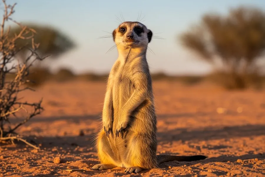 Meerkat: social desert mongoose.